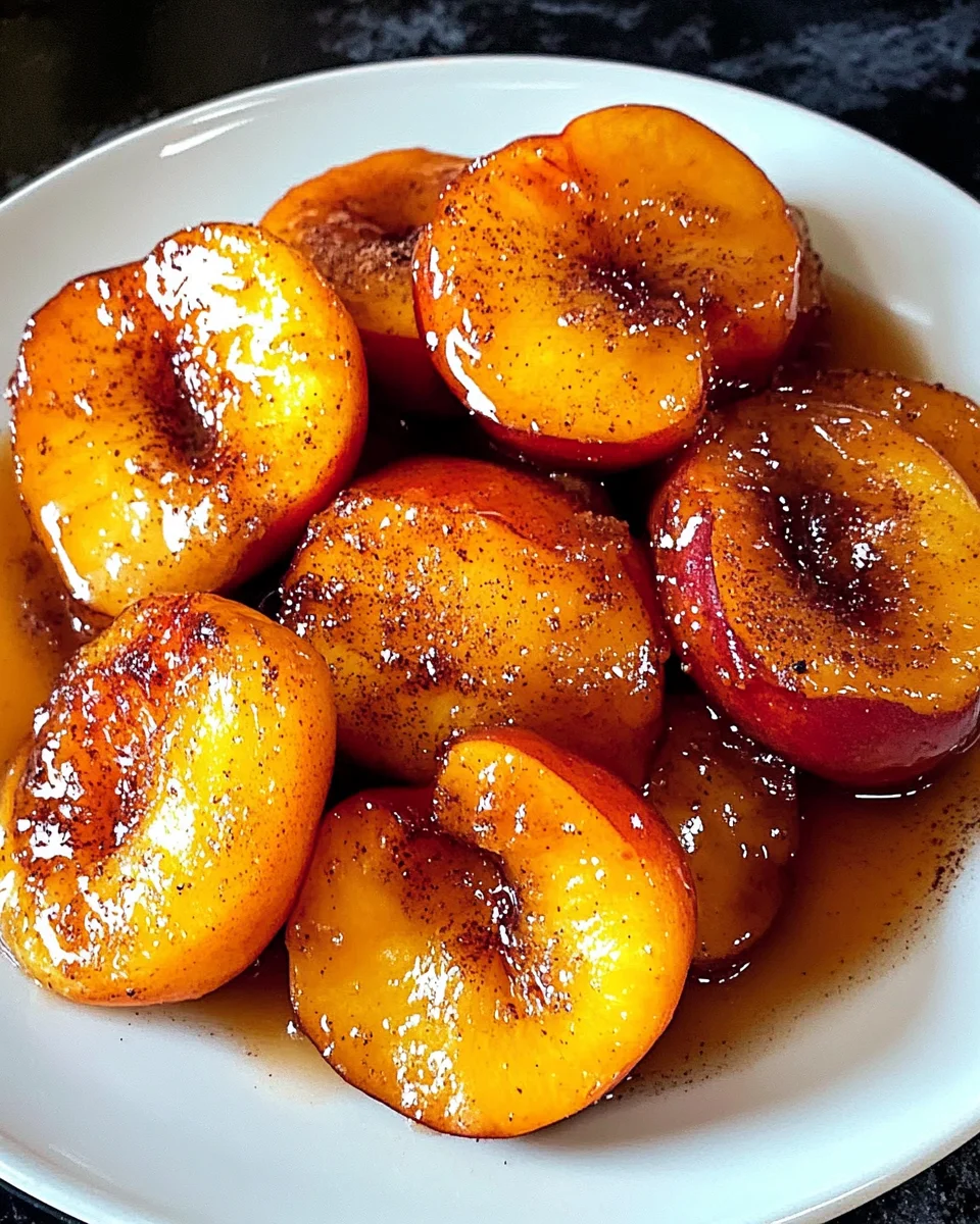 Pan Fried Peaches