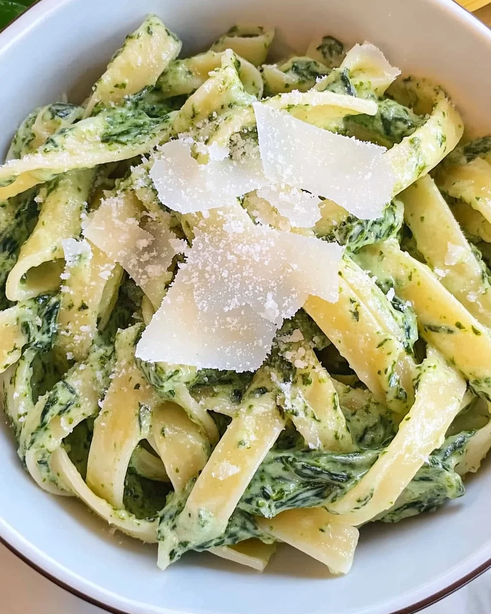 Pasta with Spinach Sauce