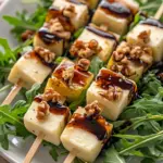 Pear & Brie Cheese Salad Skewers
