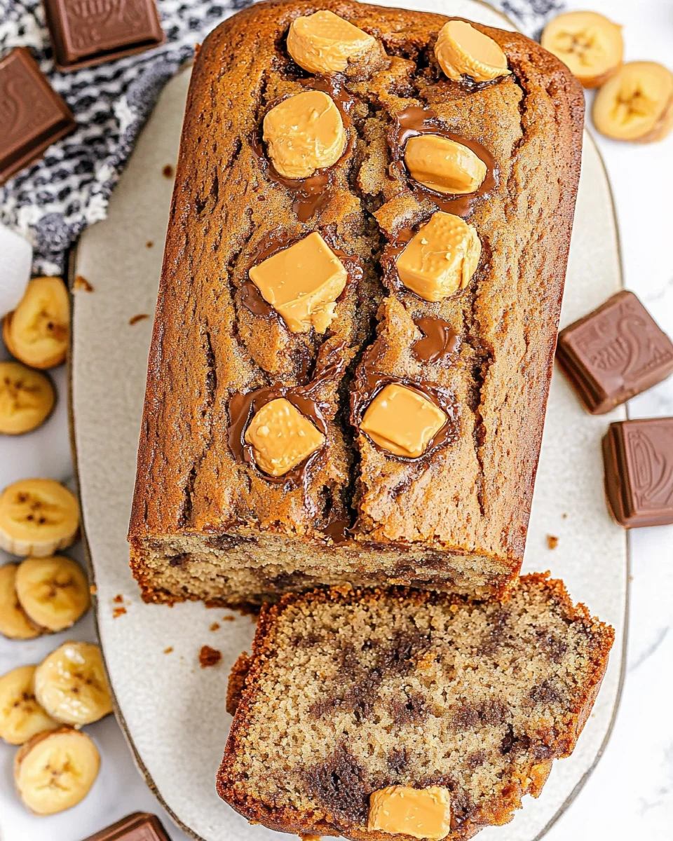 Reeses Peanut Butter Banana Bread 2