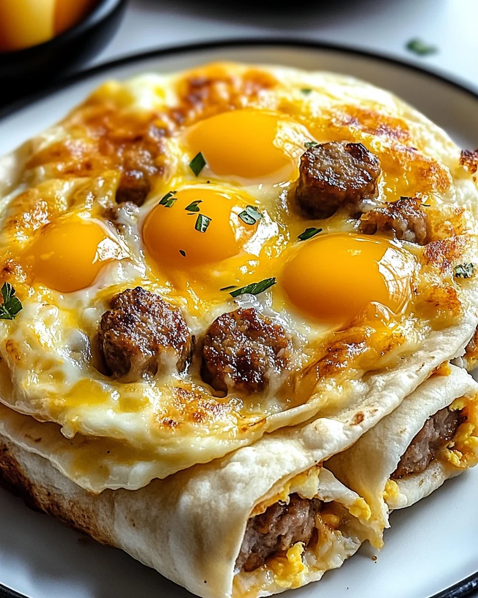 Sausage Egg and Cheese Breakfast Roll-Ups