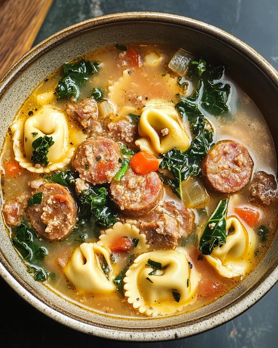 Sausage Tortellini Soup