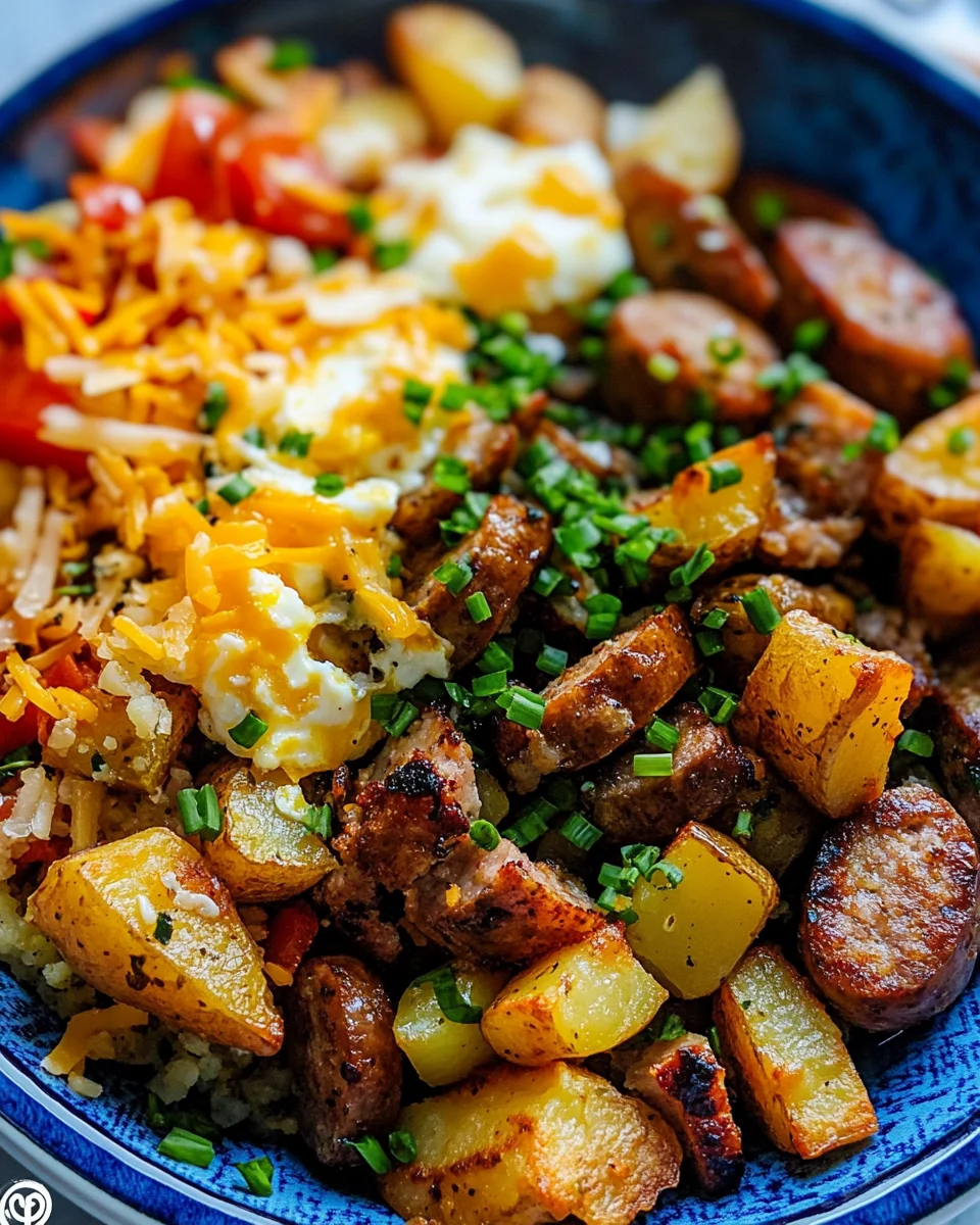 Sausage and Potato Meal Prep Breakfast Bowls