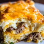 Savory Breakfast Sausage and Cheese Casserole Recipe