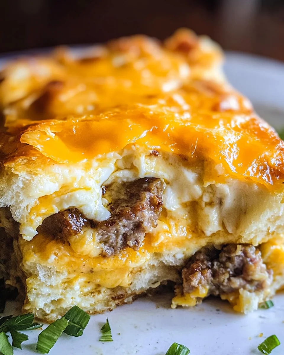 Savory Breakfast Sausage and Cheese Casserole Recipe