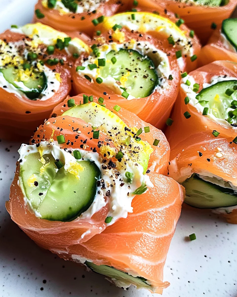 Smoked Salmon Roll Ups