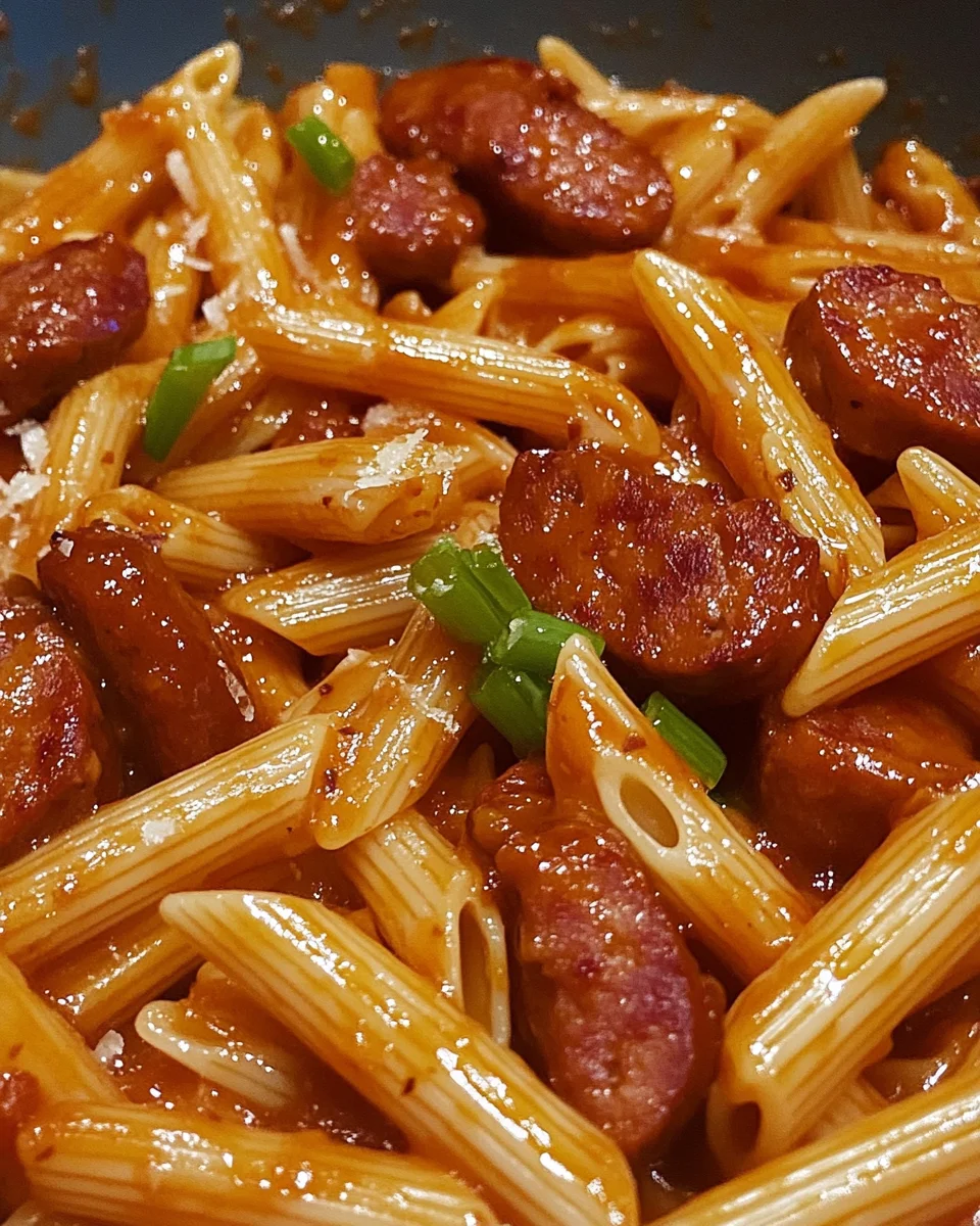 Smoky Honey Garlic Sausage Penne 20 Smoky