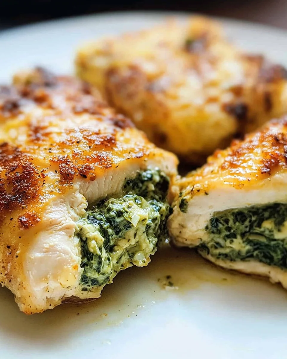 Spinach Stuffed Chicken Breasts