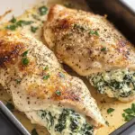 Spinach Stuffed Chicken Fillets