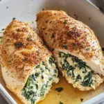 Spinach Stuffed Chicken Fillets