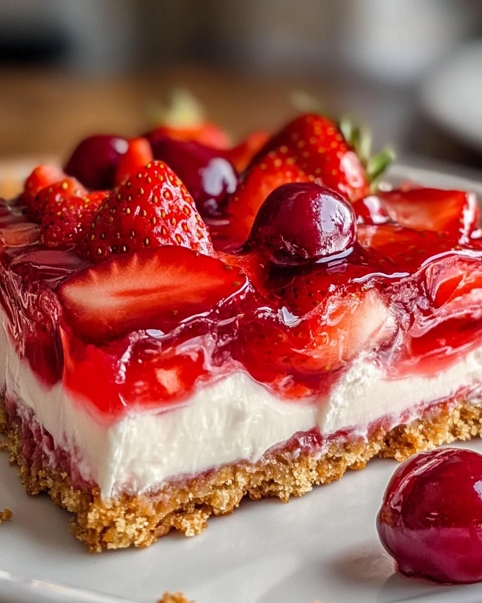 Strawberry Pretzel Jello Salad