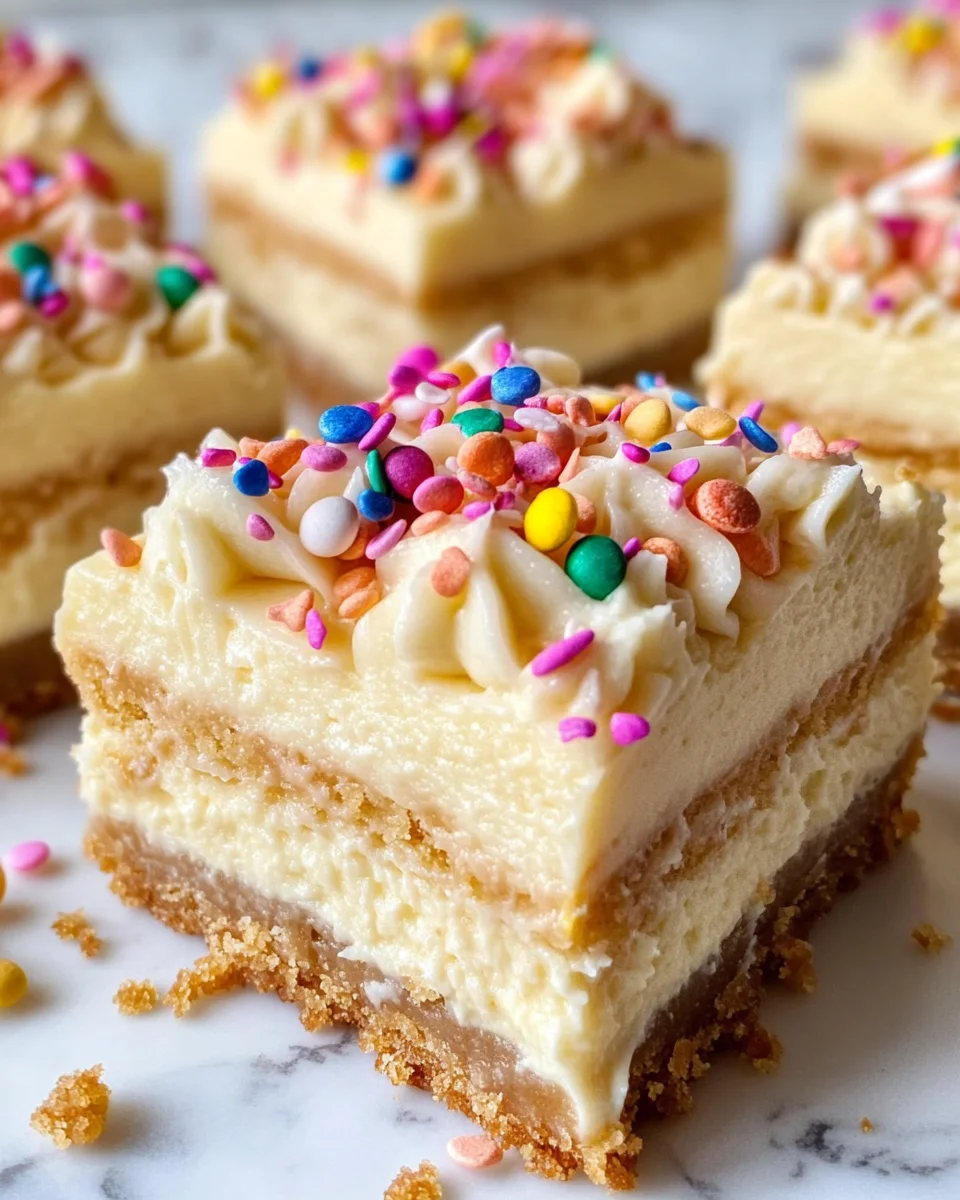 Sugar Cookie Cheesecake Bars