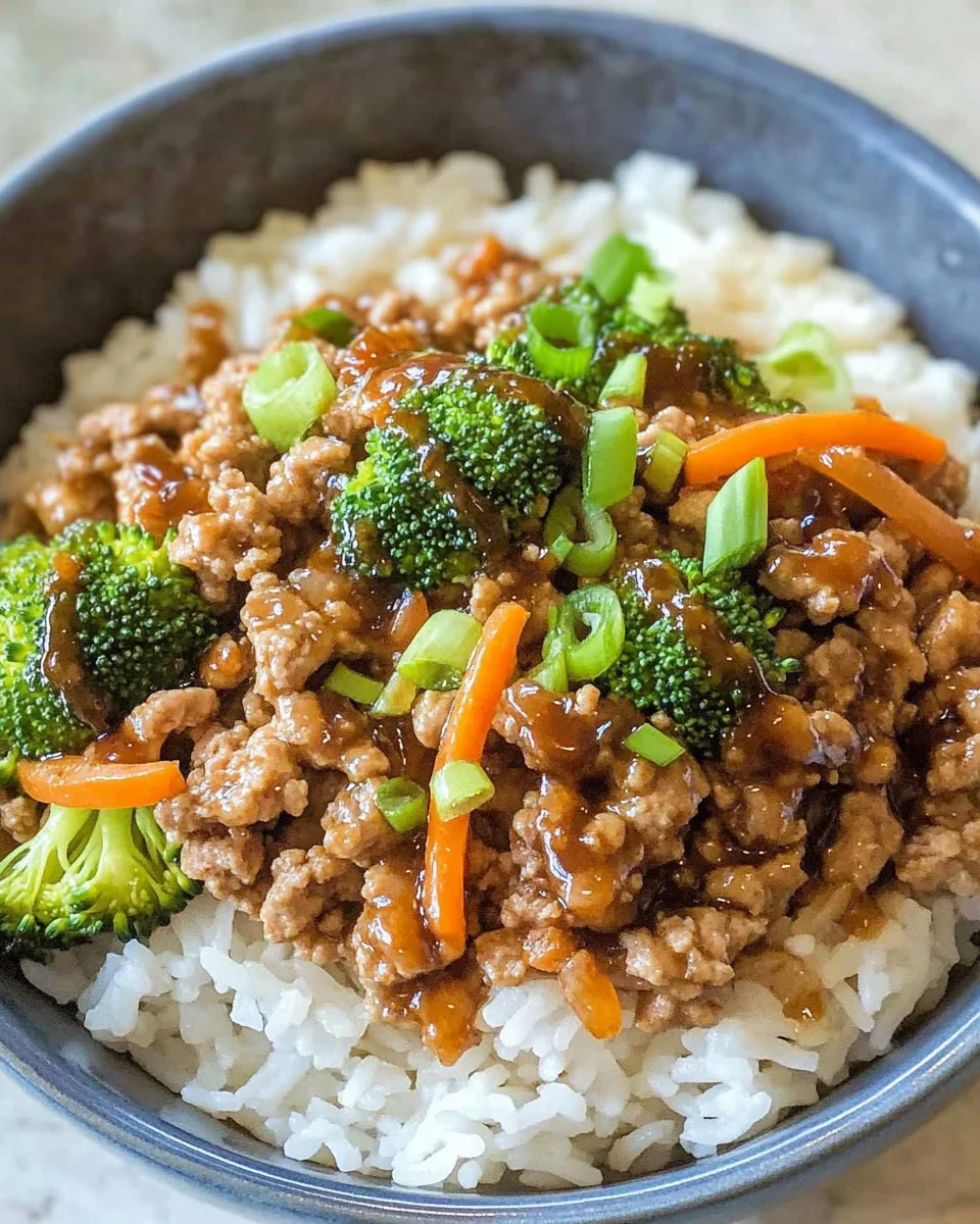 Teriyaki Turkey Rice Bowl