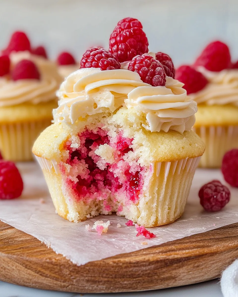 The Best White Chocolate Raspberry Cupcakes