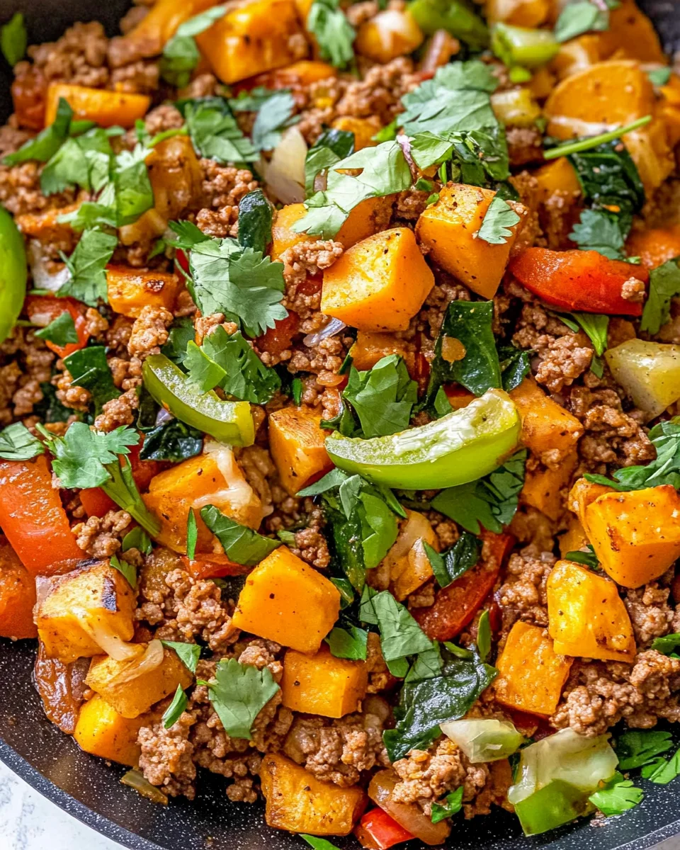 Turkey Sweet Potato Skillet