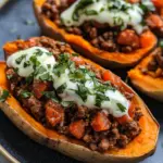 Turkey Taco Stuffed Sweet Potatoes