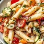 Vegan Pasta Primavera with Creamy Garlic Cashew Sauce