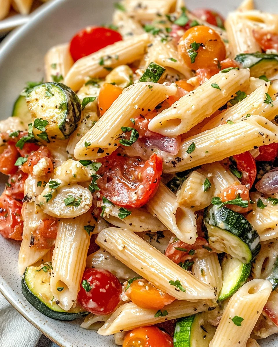 Vegan Pasta Primavera with Creamy Garlic Cashew Sauce